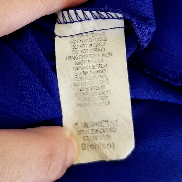 Blue Rain Royal Blue Wrap Dress - Picture 7 of 8